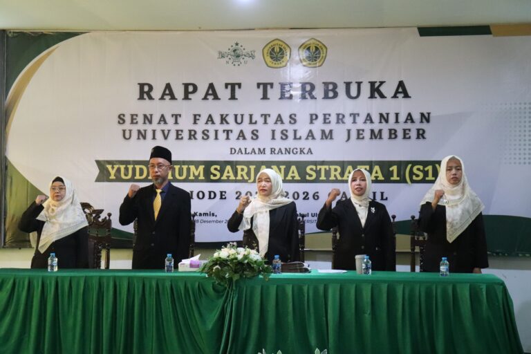 Lahirkan Generasi Inovatif, Fakultas Pertanian Universitas Islam Jember Gelar Yudisium Periode Ganjil 2025/2026